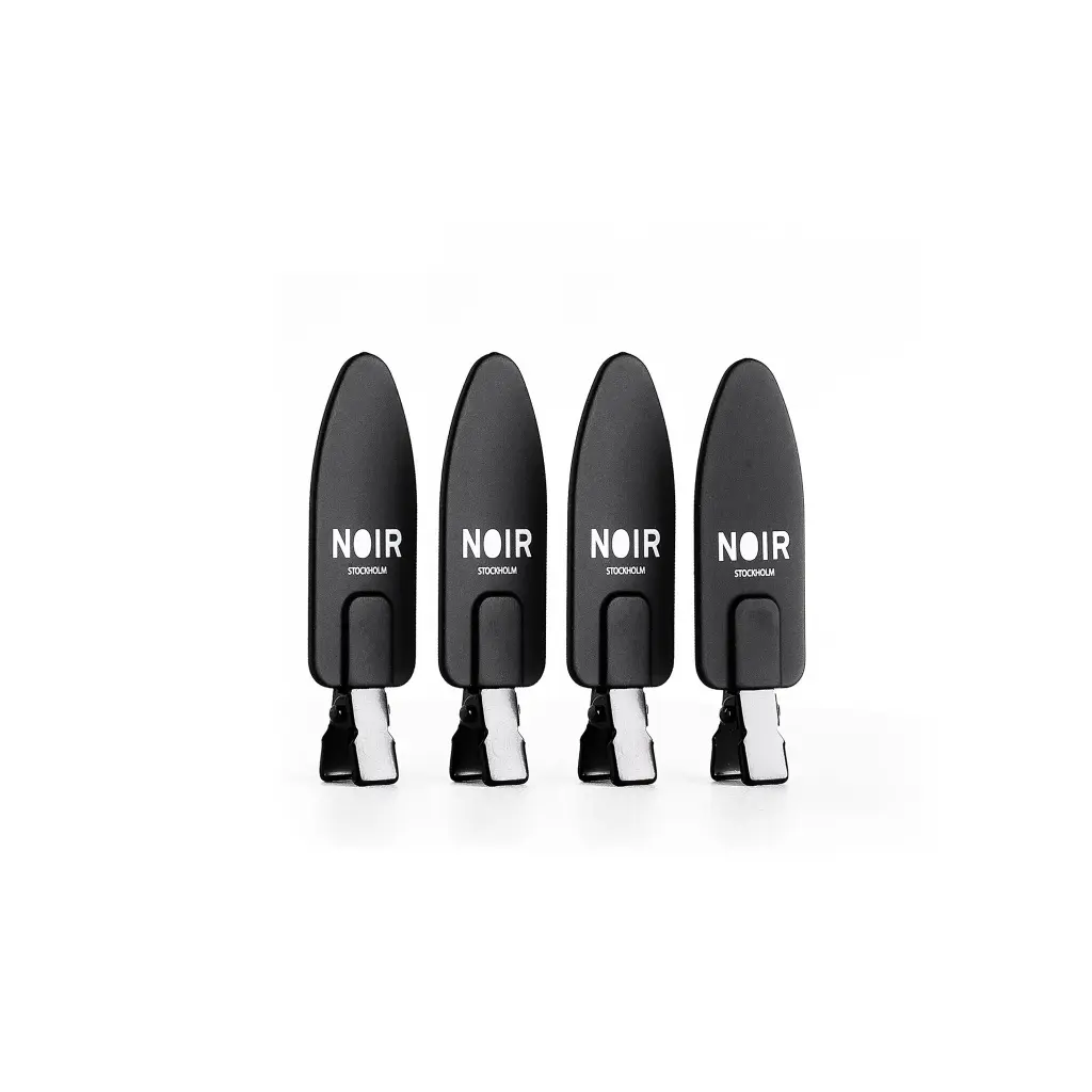 NOIR Metal Hair Clips 9.5cm (x4)