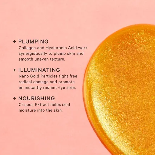 [MZ-180737-N] Hydra-Bright Gold Eye Mask (Pack of 5)