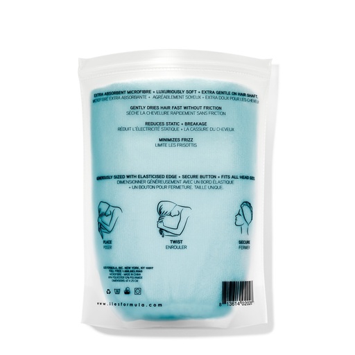 [ILES-014B] Turban Towel for Hair - BLUE